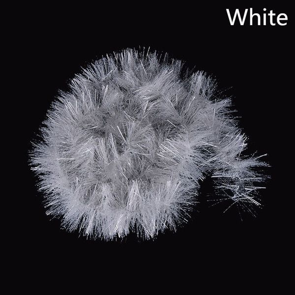 200cm/80inch Christmas Decorations Tops Ribbon Garland Christmas Tree Xmas White Dark Green Tinsel Party Supplies White