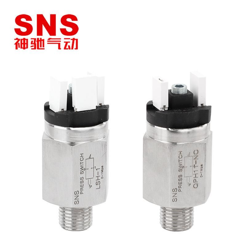 SNS Shenchi Air Pressure Switch Air Pressure Switch Pneumatic Qph304 Stainless Steel Air Pump Switch Pressure Control
