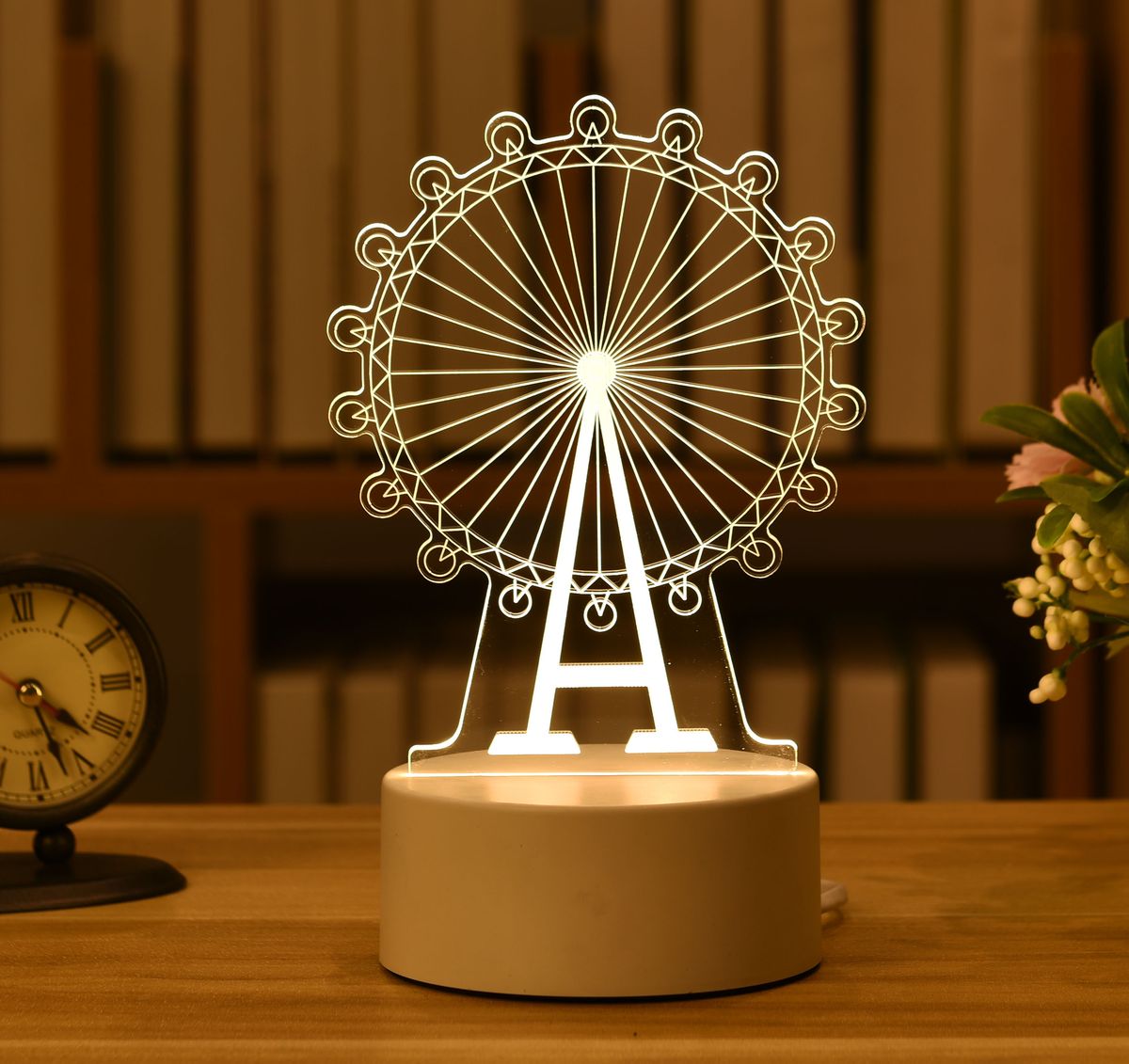 Kid Night 3D LED Night Creative Table Bedside Lamp Romantic