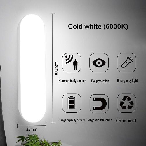 Rechargeable Night Light Induction Lamp Aisle Cabinet Bedroom Sleep Bedside Light