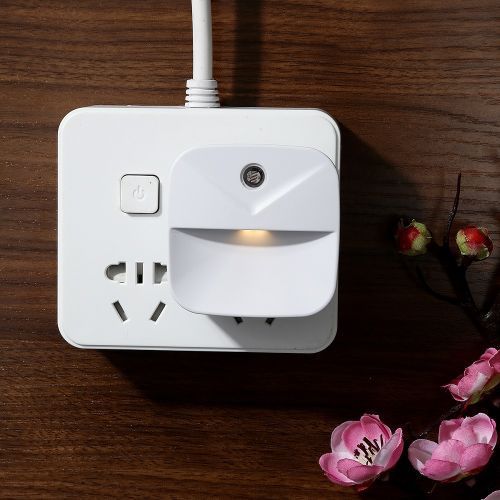 Mini LED Night  Plug-In  Smart Wall Lamp Lighting Sensor Control