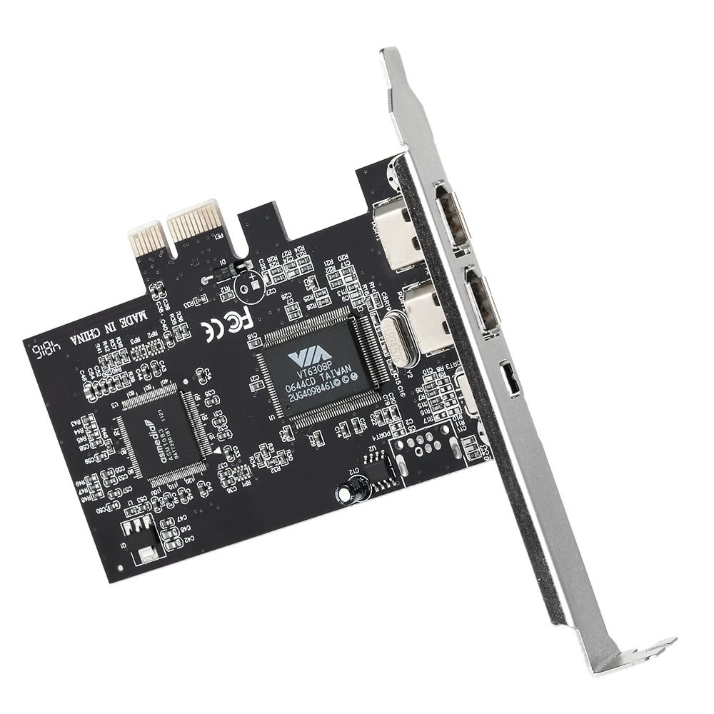 PCI-E 3 Ports 1394a 1394b Firewire Expansion Card