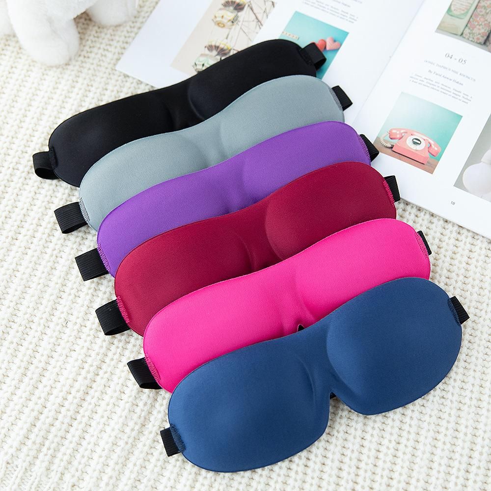 3D seamless three-dimensional eye mask without nose Korean version breathable shading fits the contour of the face sleep LOGO sapphire