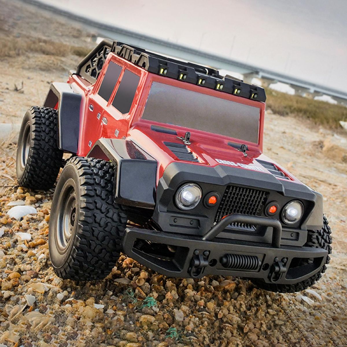 Remote Control Car 1/16 2.4GHz 38km/h All Terrain Off Road Trucks 4WD Climbing Car Gifts for Kids Adults 2 Battery