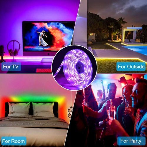5m 16 Color Waterproof Led Strip Lights 300leds Colorful Set