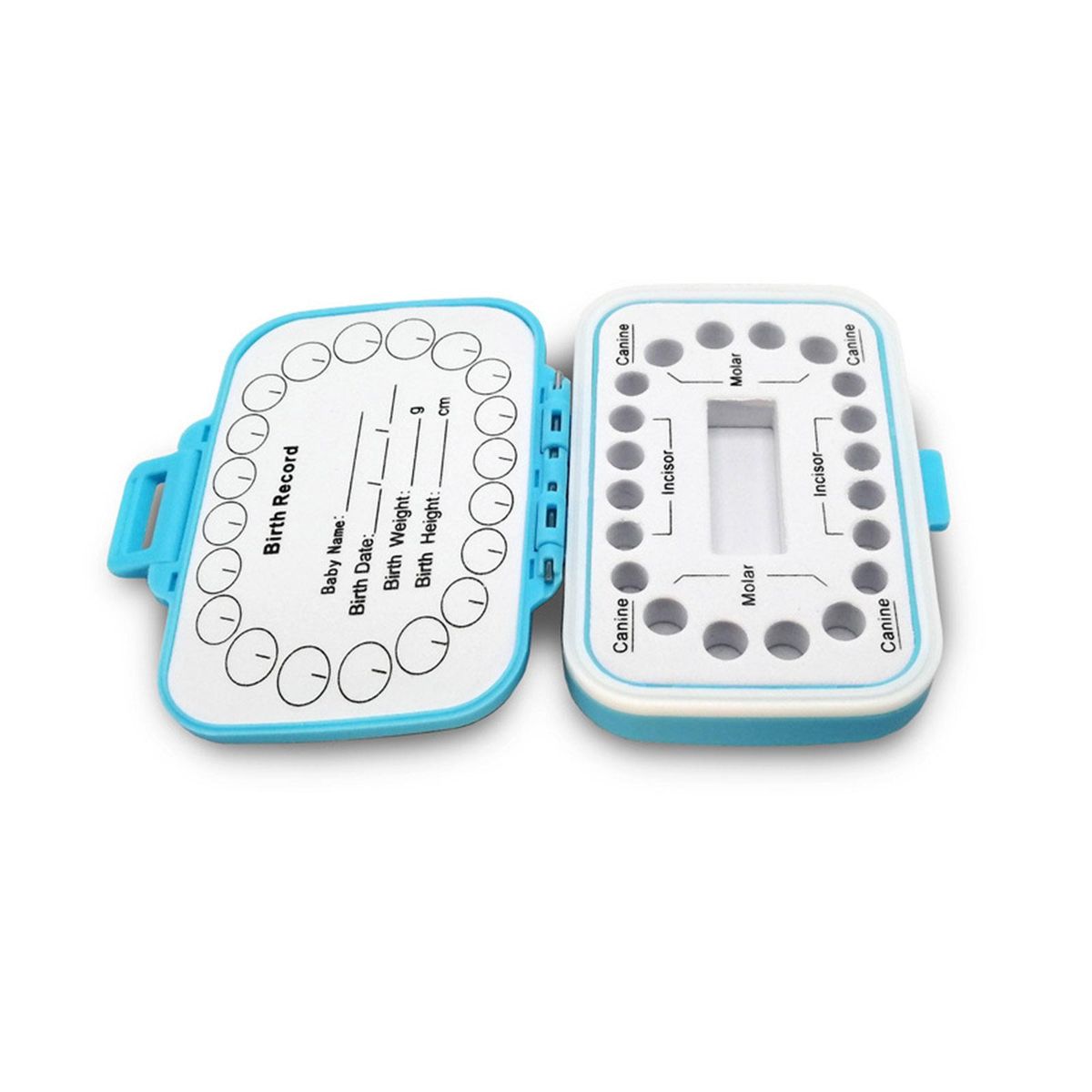 Baby Teeth Keepsake Box for Babies Kids Teeth Storage Box Children Teeth Holder Organizer Baby Hair Container Baby Shower & Birthday Gift