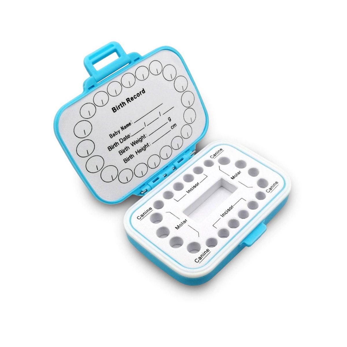Baby Teeth Keepsake Box for Babies Kids Teeth Storage Box Children Teeth Holder Organizer Baby Hair Container Baby Shower & Birthday Gift