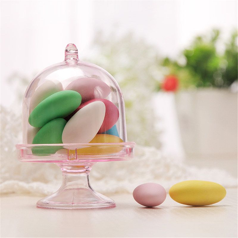 12Pcs Mini Cake Display Stand Cupcake Holder + Dome Cover-