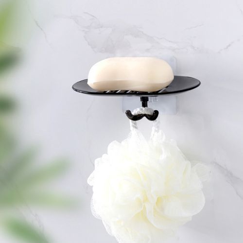 Bathroom Kitchen  Soap Holder Dish Container Shelf Sponge Hook