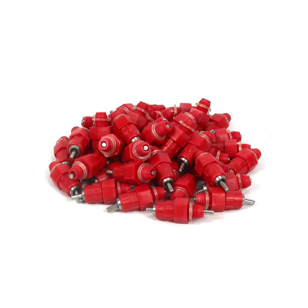 50 Pack Water Nipple Drinker Chicken Feeder Poultry Duck Hen Screw In Style NEW