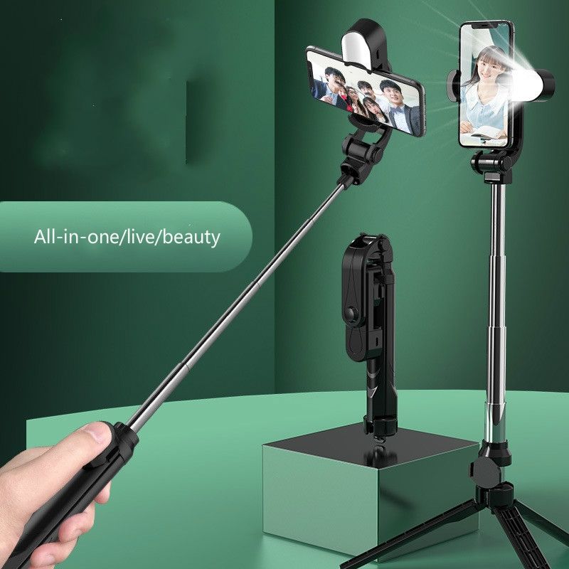 3-in-1 Bluetooth Selfie Stick + Fill Light + Brac