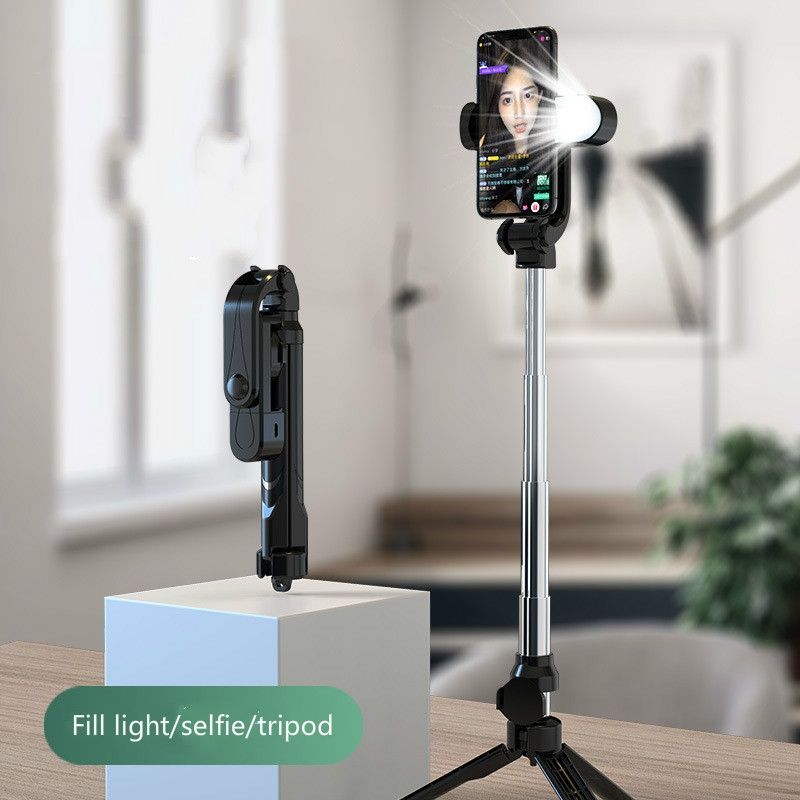 3-in-1 Bluetooth Selfie Stick + Fill Light + Brac