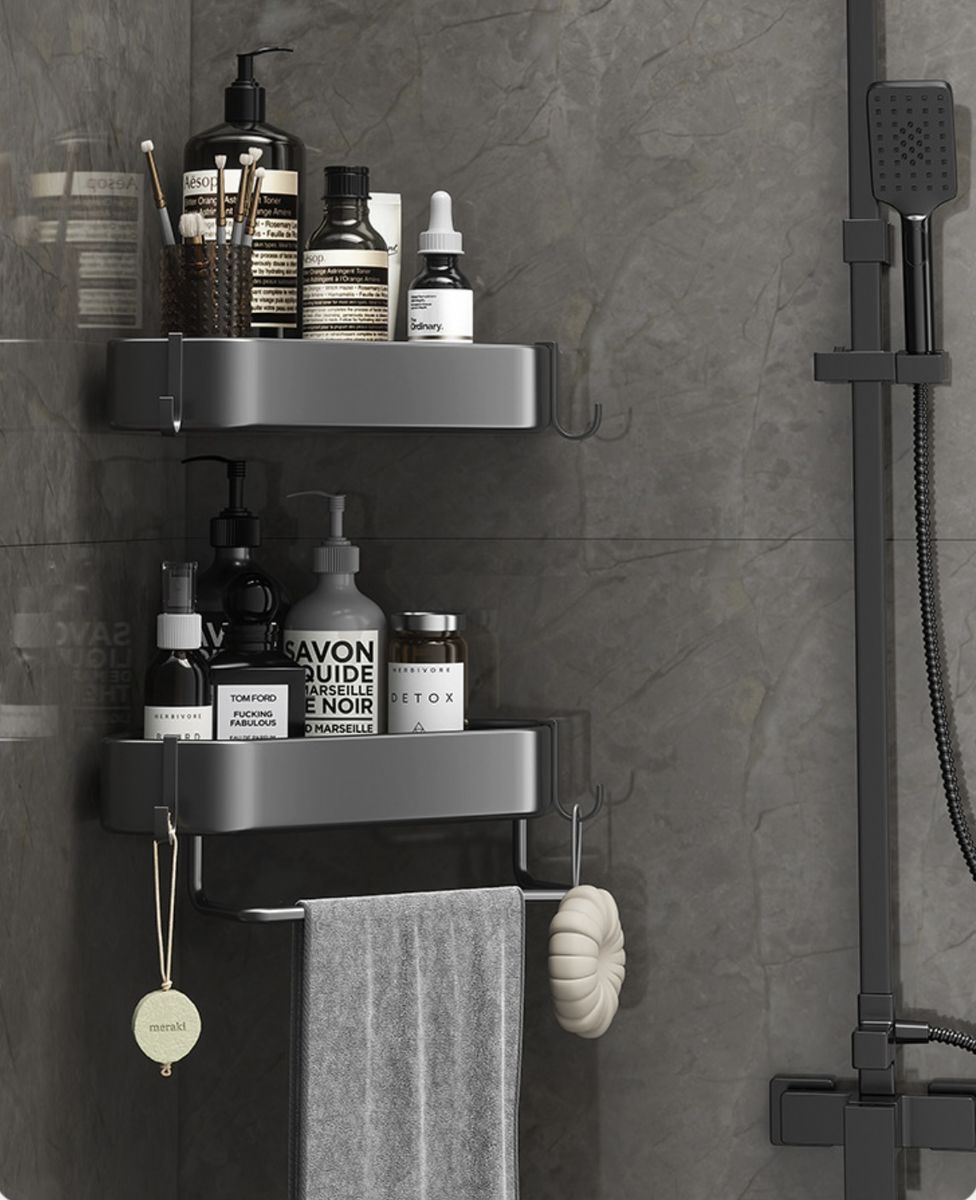 2-Layers Bathroom Kitchen Storage Shelf Rack Holder Non-Rust