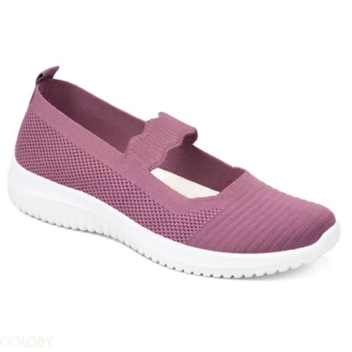 Summer Flat Mesh Women Sneakers - Purple