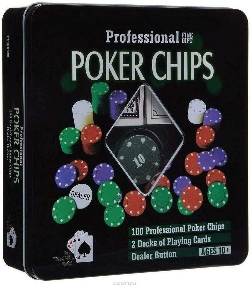 Professional Poker Chips, 100 Pcs