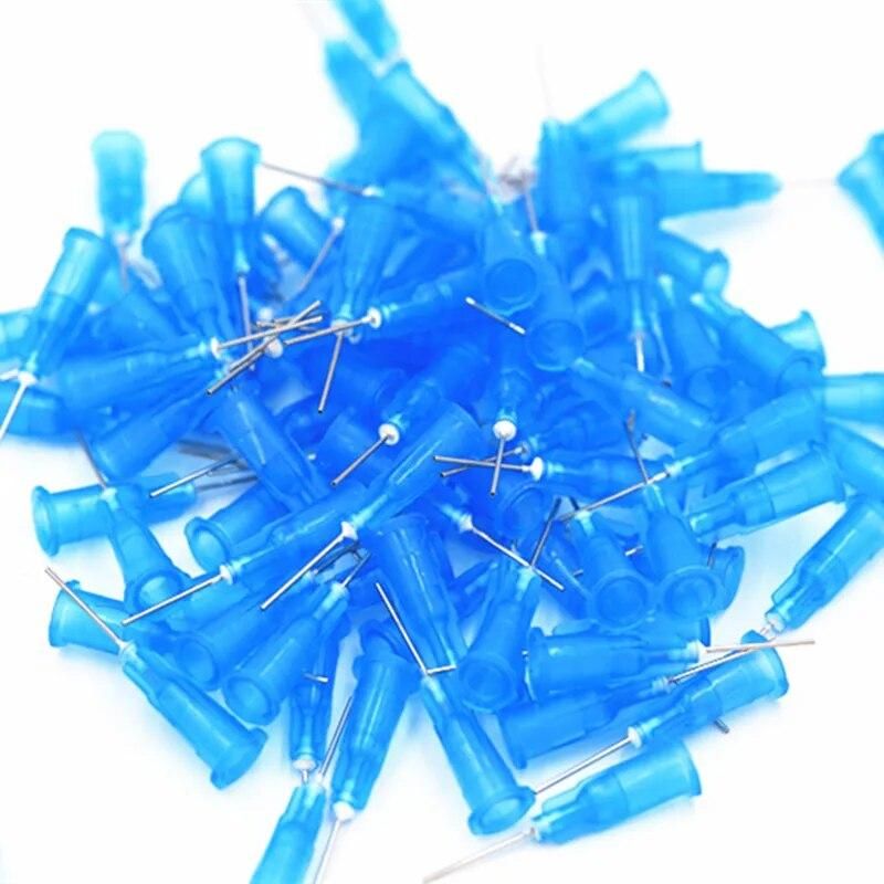 100pcs 23G Precision passivated S.S. Dispense Tip with PP Safetylok hub, 0.5