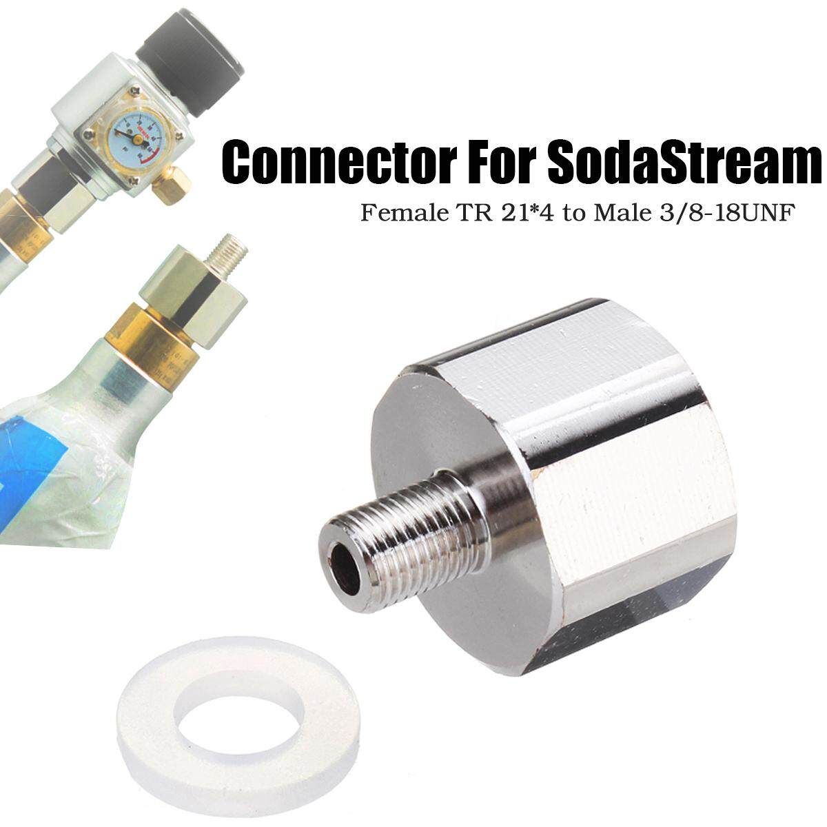 CO2 Cylinder Regulator Adapter Connector TR21-4 To 3/8UNF For Sodastream Machine
