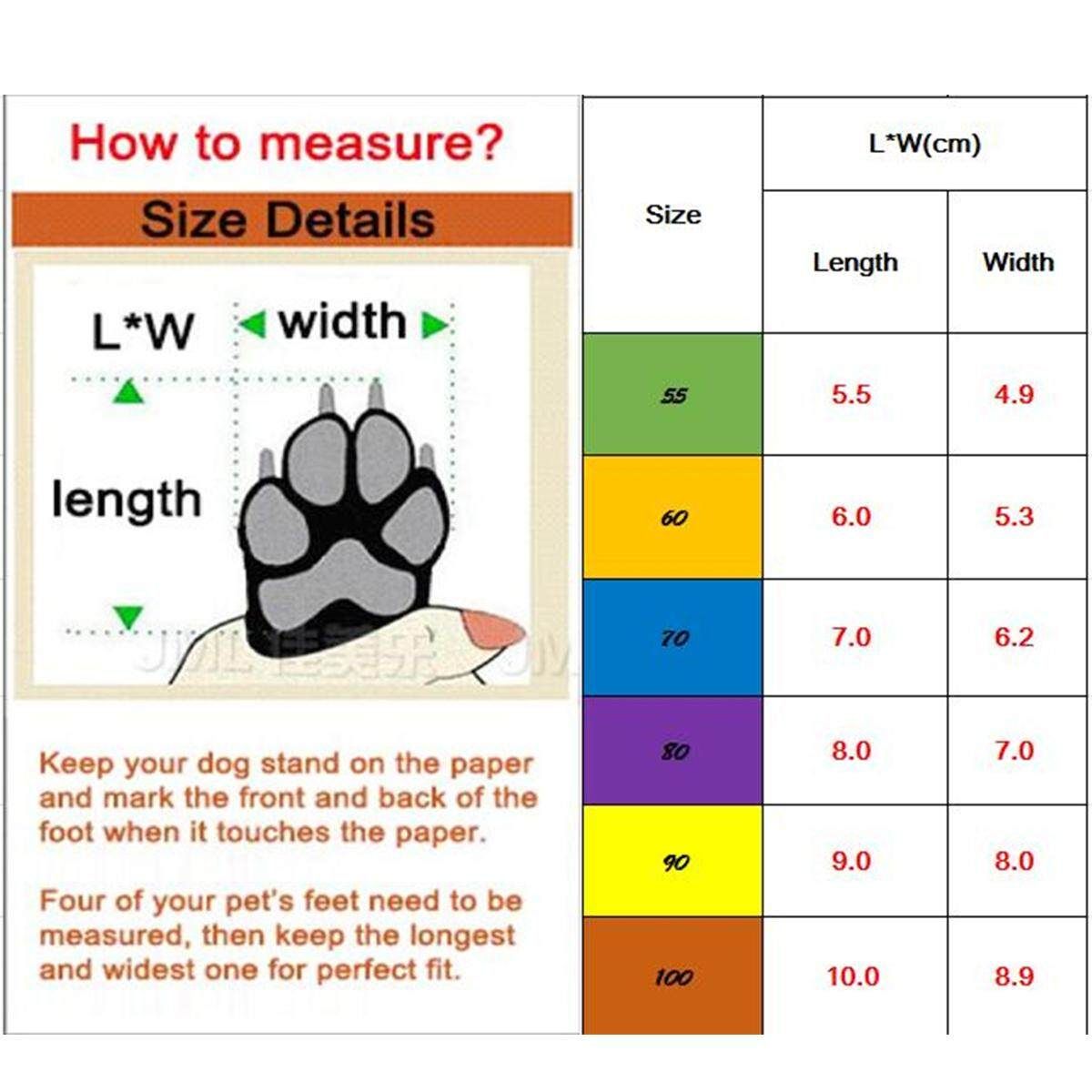 Outdoor Long Waterproof Non-slip Dog Boots Dog Shoes Dog Rainshoes Galoshes One Hundred
