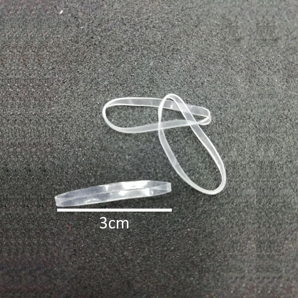 100pcs Elastic Hair Ties Rubber Bands Ponytail Holder Hair White