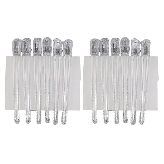 10Pcs Hairdressing Salon Sectioning Clips Clamps Hair Styling White