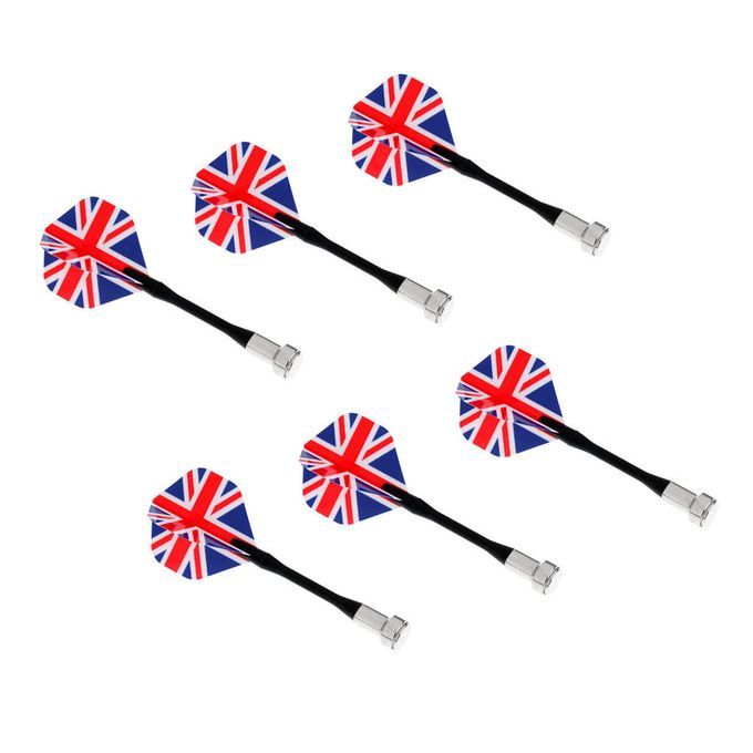 6 Pieces Magnetic Darts For Magnet   Dart Board UK National Flag UK