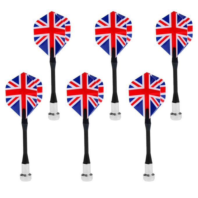 6 Pieces Magnetic Darts For Magnet   Dart Board UK National Flag UK