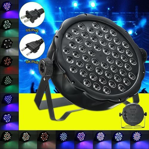 54x3W RGBW LED Light 162W PAR 64 DMX Outdoor DJ Party Club Stage Show Lighting