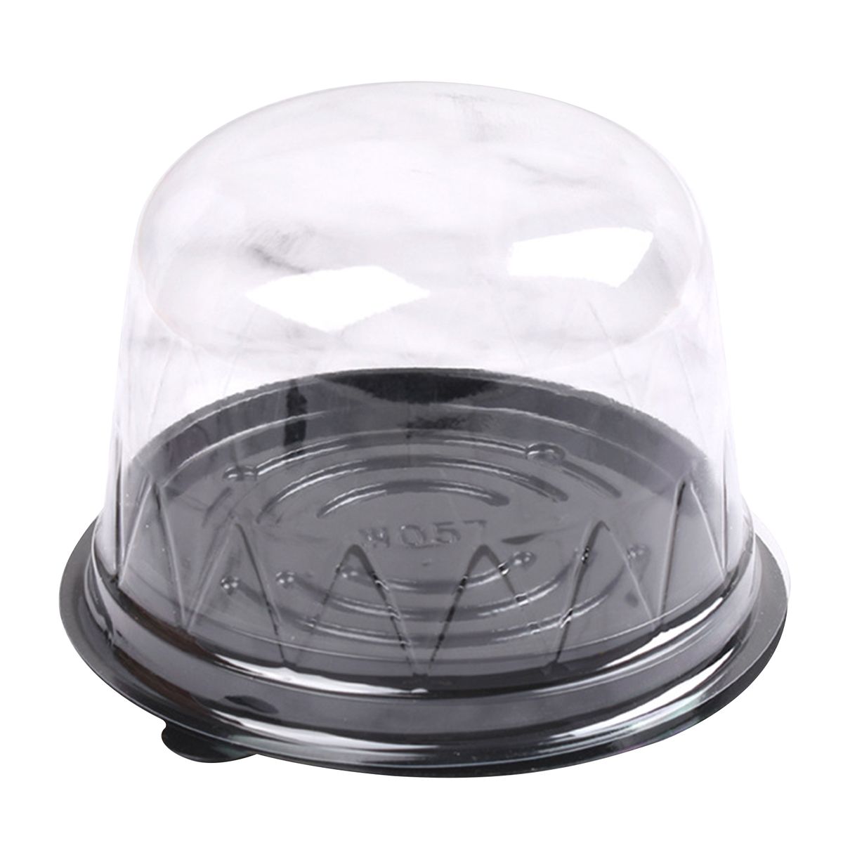 50Pcs Cupcake Container Mini Individual Mooncake Box Black