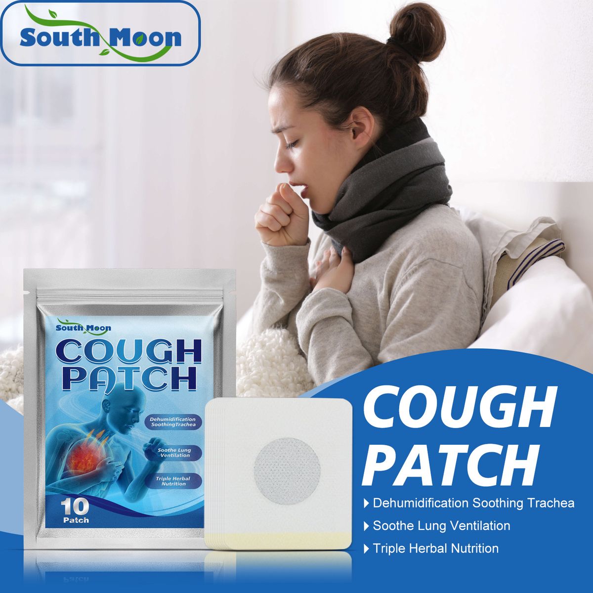 10Pcs Herbal Cough Relief Patch Anti-cough Plaster