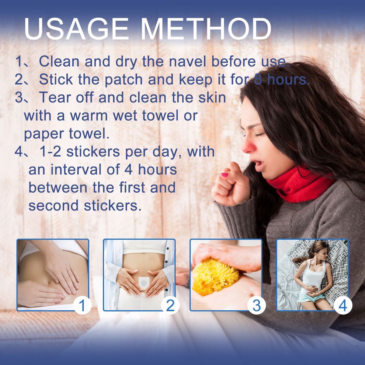 10Pcs Herbal Cough Relief Patch Anti-cough Plaster