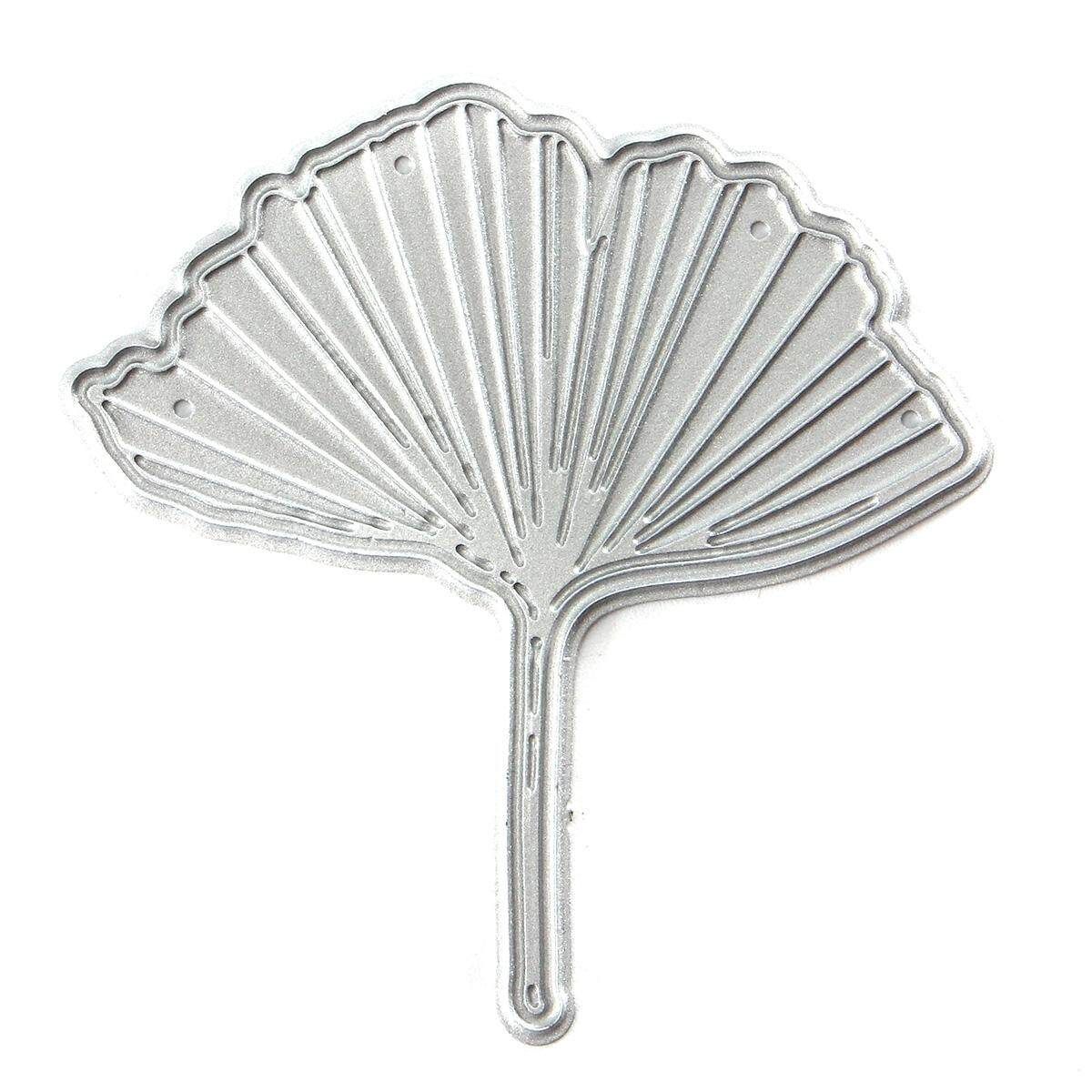 Memory Box Metal Dies Stencils Scrapbook Album Paper Card Craft DIY Set Silver Ginkgo Leaf Series
