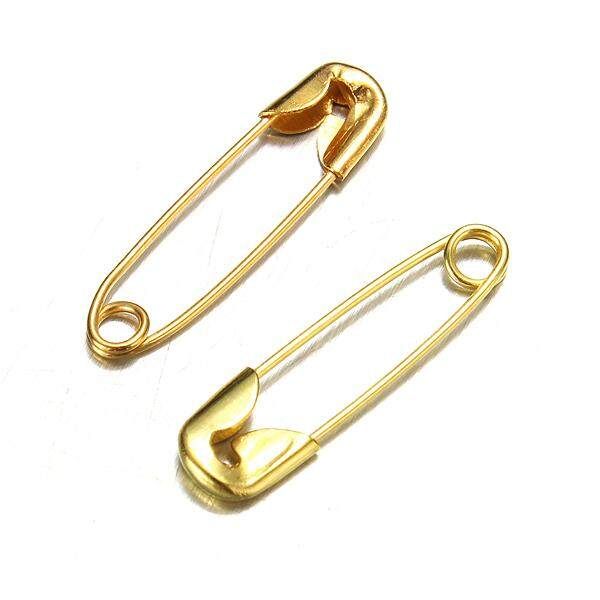 300 SAFETY PINS Silver Gold 19mm DRESSMAKING Brooch Badge Sewing Craft FASTENING Silver Gold