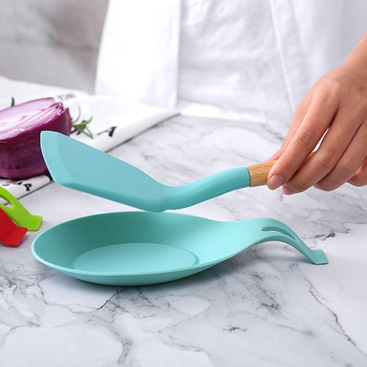 Silicone Kitchenware Insulation Spoon Holder