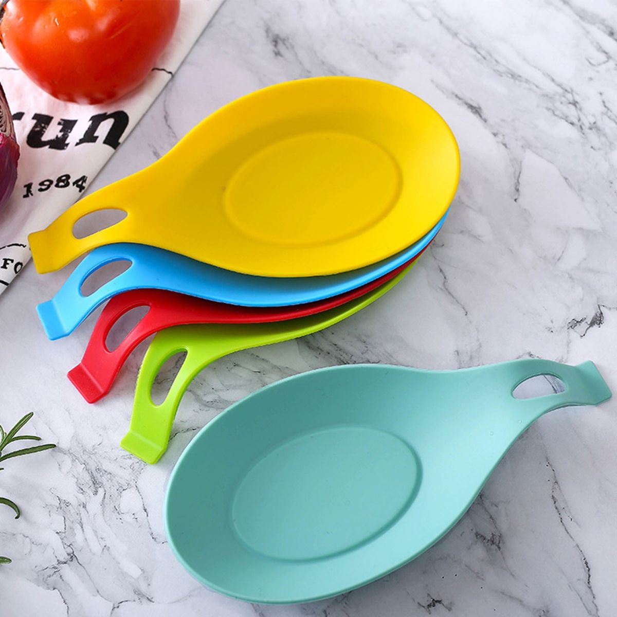Silicone Kitchenware Insulation Spoon Holder