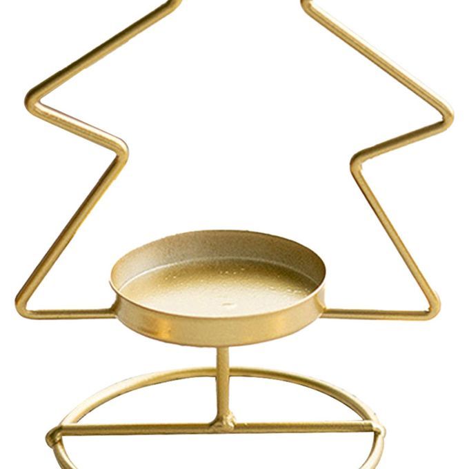 Portable Candle Holder Anti-deform Metal Decorative-