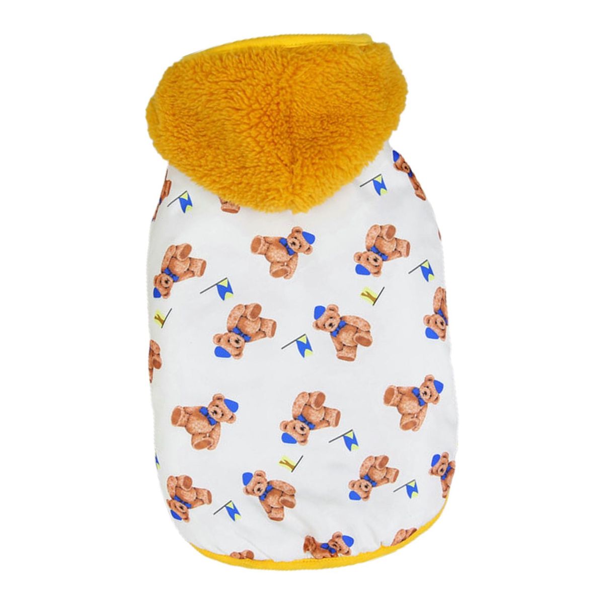 Pet Clothes Cheese Bear Pet Cotton Coat White