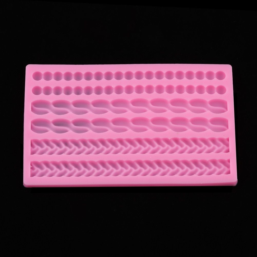 Aomily 3D Knit Rope Silicone Pearl Shell Fried Dough Twist