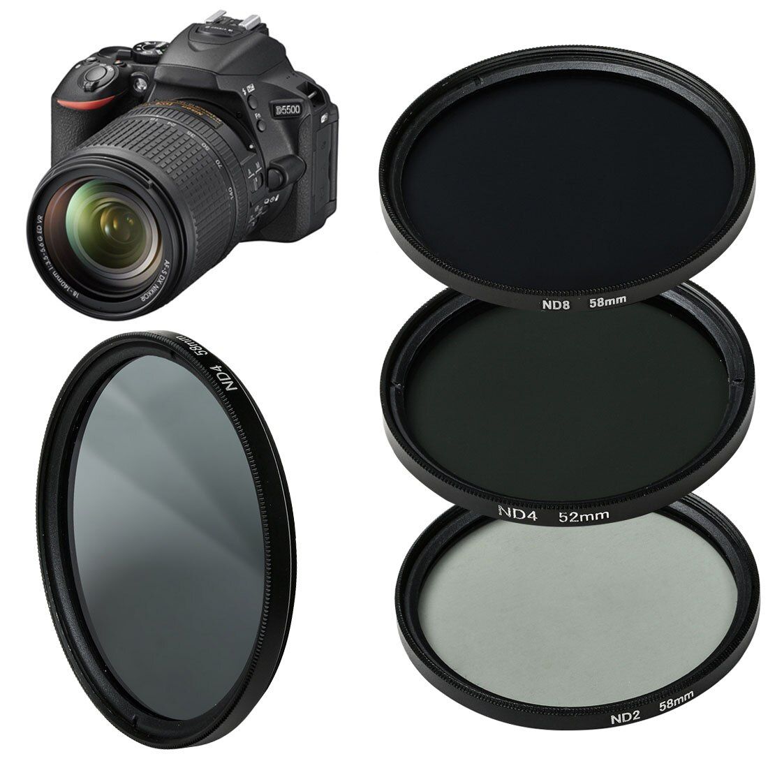Camera ND Filter 49mm 52mm 55mm 58mm 62mm 67mm 72mm 77mm For Canon Nikon Sony Camera Accessories