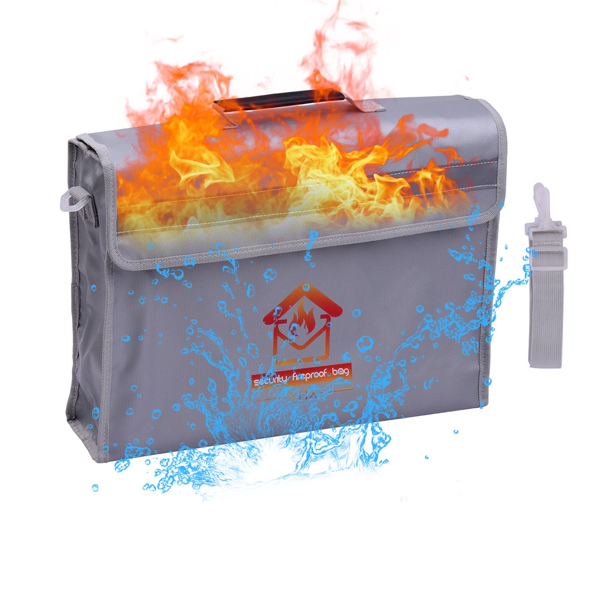 Fireproof Document Bag Large Size Fire & Water Resistant
