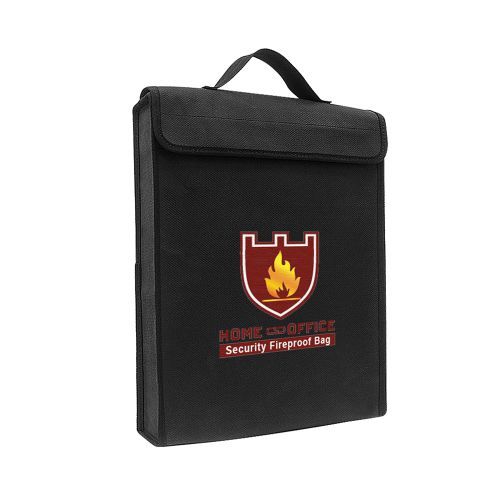 Fireproof Money Document File Bag Pouch Cash Cards