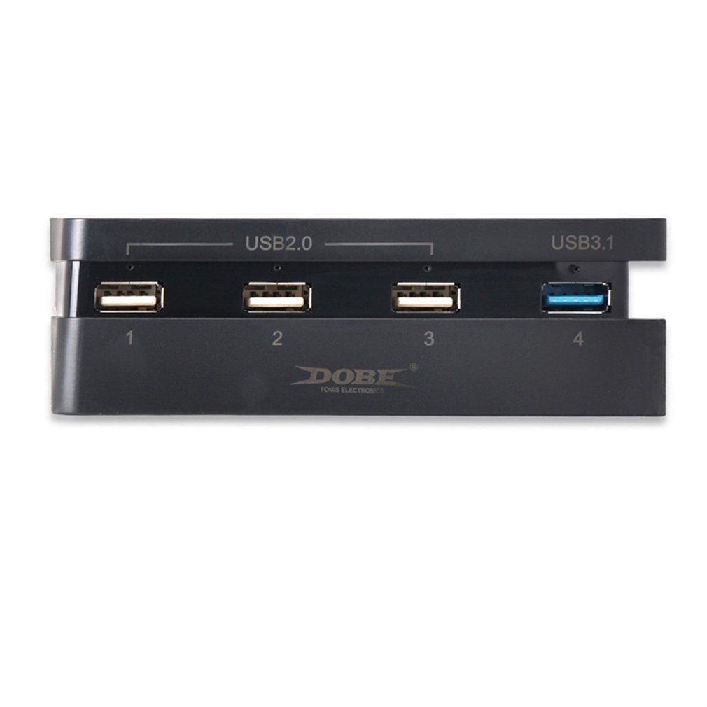Super High Speed 4 In 1 USB Hub Suitable For Sony Playstation 4 Slim PS4 Slim Console Black Controller Accessory USB 2.0 BUKU