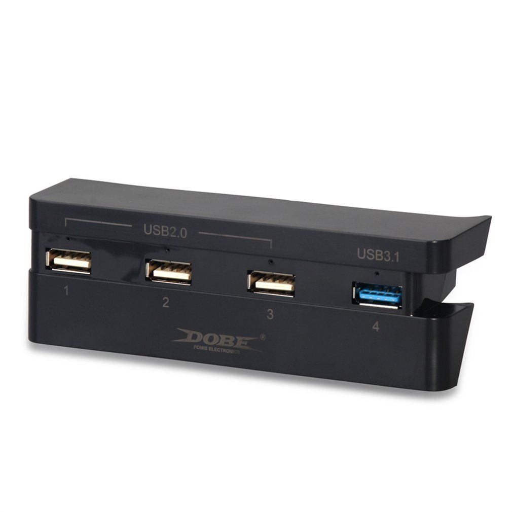 Super High Speed 4 In 1 USB Hub Suitable For Sony Playstation 4 Slim PS4 Slim Console Black Controller Accessory USB 2.0 BUKU