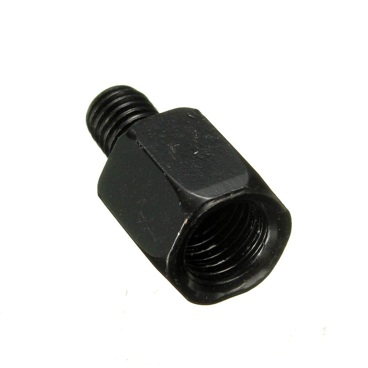 2x Black Motorcycle Rear View 10mm To 8mm Mirror Adapter Bolts Screw For Yamaha