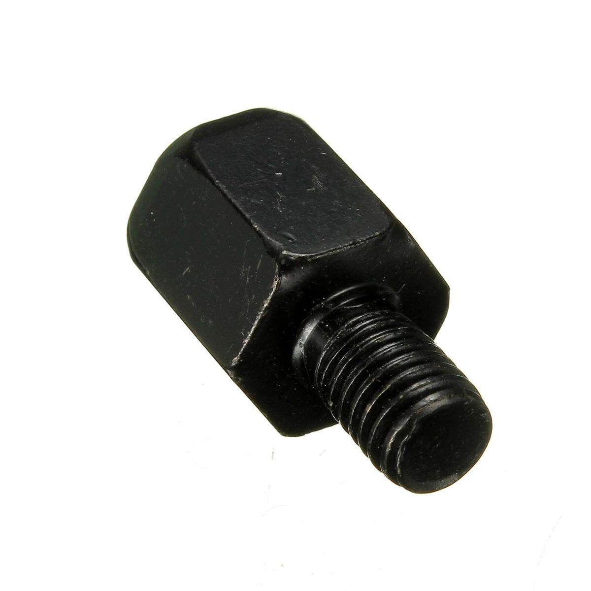 2x Black Motorcycle Rear View 10mm To 8mm Mirror Adapter Bolts Screw For Yamaha