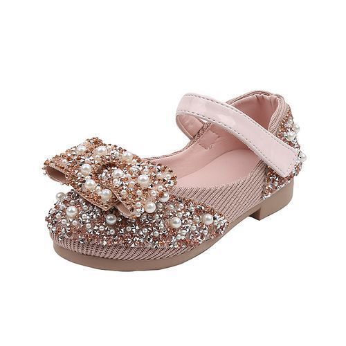 Children's New Casual Shoes Color Diamond Bow Sandals