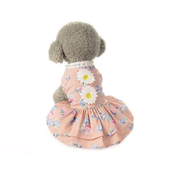 M code Puppy Clothes Pet Tutu Skirt Dress Lace Skirt Puppy Princess Costume Pink