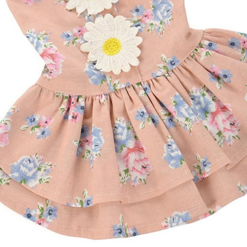 M code Puppy Clothes Pet Tutu Skirt Dress Lace Skirt Puppy Princess Costume Pink