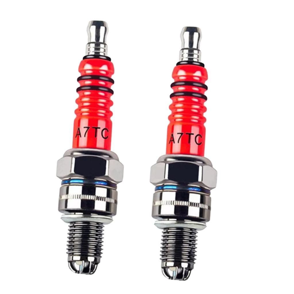 2 7TC 3 For GY6 50cc-125cc Moped Scooter ATV 2PCS A7TC Red
