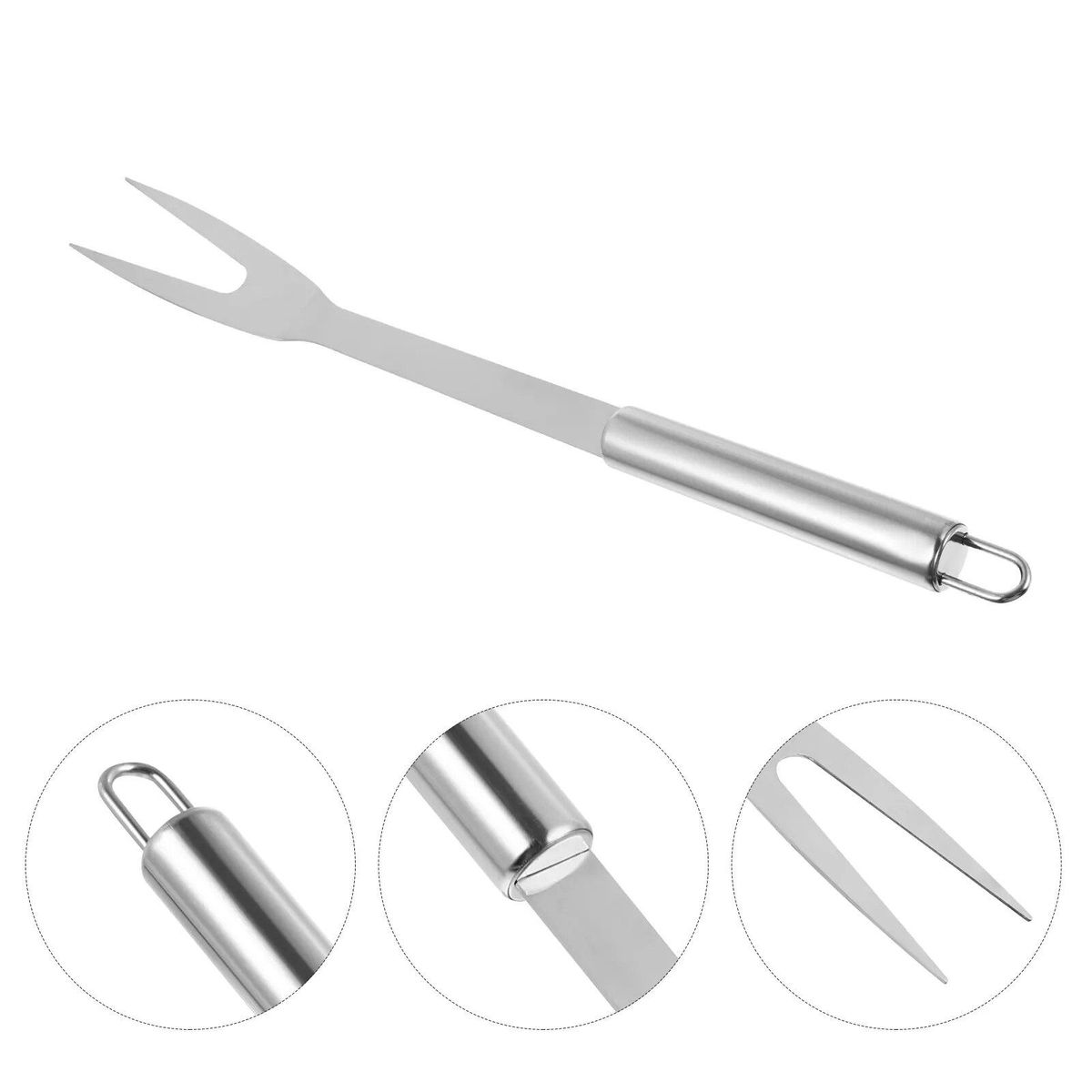 Carving Fork 1PC Stainless Steel Barbecue Meat Fork- Camp Cooking Tool