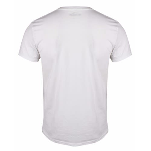 Men's Beach Print T-Shirt - White